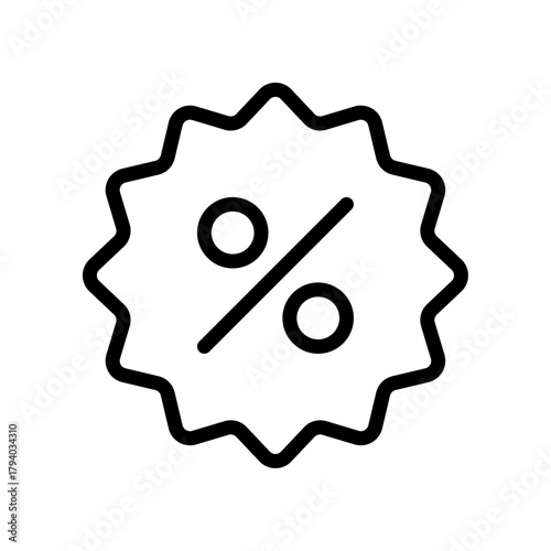 Percentage discount icon