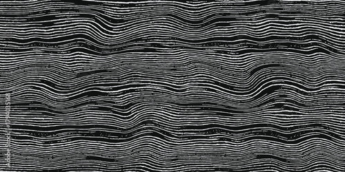 Wood texture imitation, white lines on black background, vector design