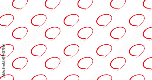 手描き風の丸パターン素材。シンプルな丸パターン背景。落書き風の丸パターン背景。