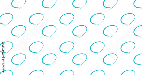 シンプルな丸パターン背景。手描き風の丸パターン素材。落書き風の丸パターン背景。