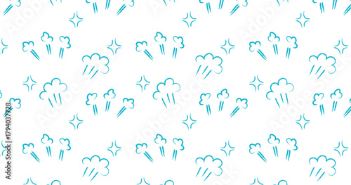 爆発風の抽象パターン背景。怒ってるイメージの柄。手描きのパターン背景。