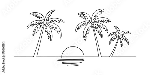 Continuous line drawing of jesus christ standing, teaching children who are sitting respectfully on the ground before him