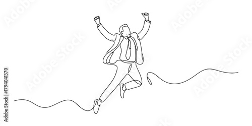 One line drawing of a graduation cap and diploma scroll. continuous line art of academic achievement, success, and education.