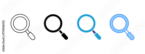 Searching   icon set multiple style collection