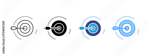 Target  icon set multiple style collection