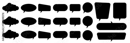 Quote box frame, big set. Quote text in speech bubble. Quote box icon. Blank template quote text info design boxes quotation bubble blog quotes symbols.