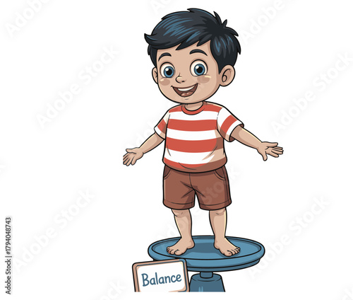 little boy with a skateboard