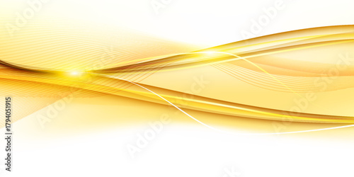 Magic light effect of modern packaging glowing on a white background. Neon line motion vector graphics. Abstract light lines of movement and speed. eps 10