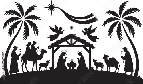 Nativity Silhouette set