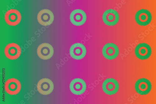 Colorful Gradient Dot Pattern