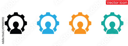 Diverse team collaboration icons for dynamic problem solving,