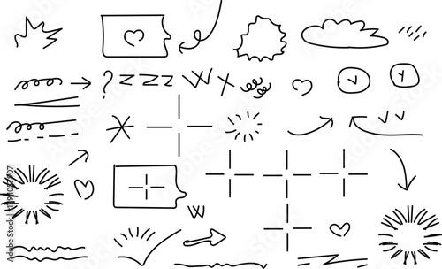 Amazing hand drawing on white paper background.