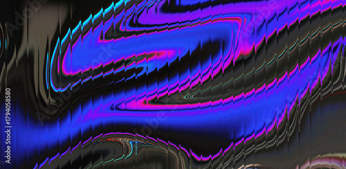 Stunning abstract of swirling neon blues and pinks on dark backdrop, perfect for modern designs and vibrant presentations, a dynamic and eye-catching effect