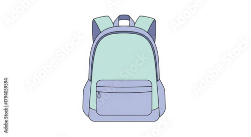 Backpack Illustration A Minimalist Vector Graphic for Travel, School, and Everyday Use Backpack