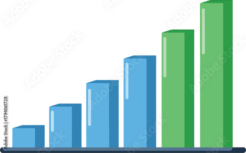Rising Business Growth A Visual Representation of Financial Success and Market Expansion, Demonstrating Upward Trends and Positive Progress