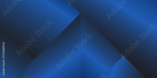 Luxurious blue background with grainy texture. Abstract glowing background modern concept. Minimalist futuristic geometric. Luxury background