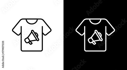 Tshirt White Icon Set Design