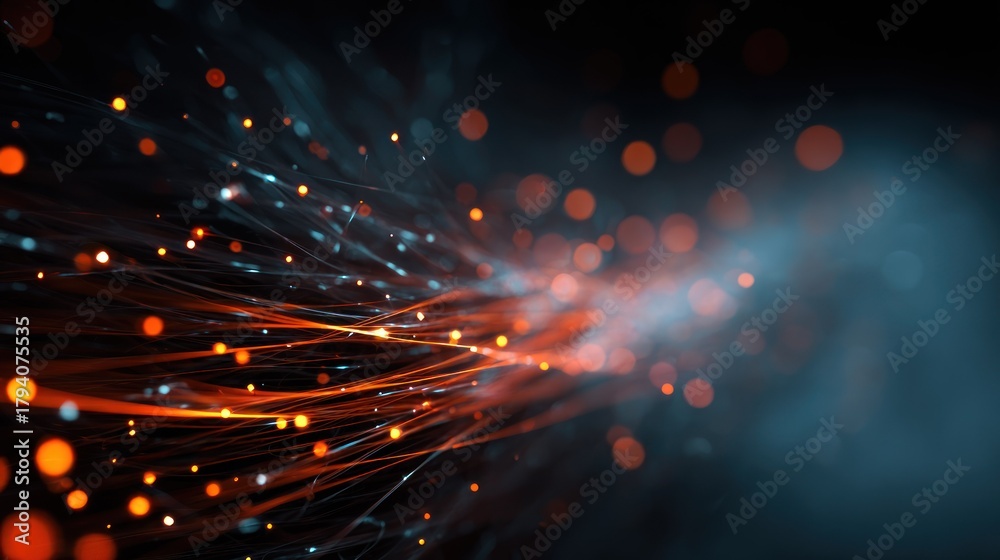 Fototapeta premium Abstract light trails design