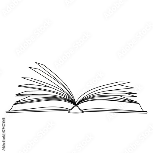 Open book illustration
