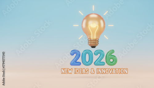 Light bulb glow, idea, innovation, concept, bright, minimal scene uplifting
