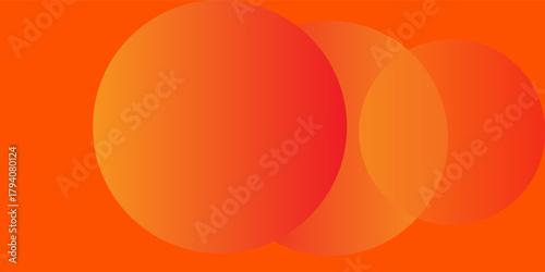 Abstract orange background with circles.