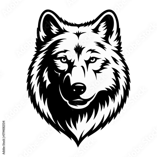 Arctic Wolf Face