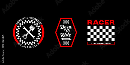 set of Racing Logo 