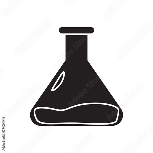 erlenmeyer flask glyph icon