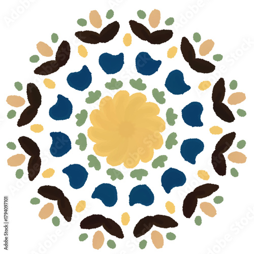 vector illustration of an abstract autumn background textile fabric surface