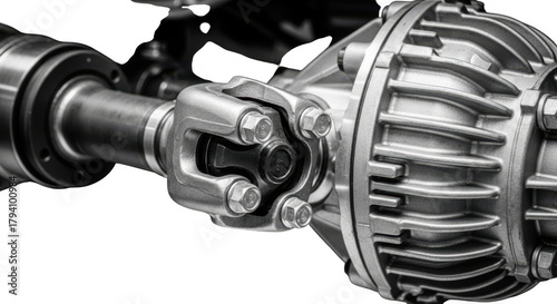 Automotive drivetrain parts: universal joint and differential