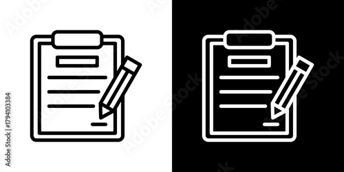 Contract  Icon Set. Clean Line Design With Light And Dark Versions For Versatile Use. 