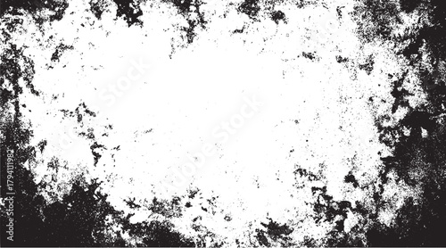 Black and white  dust overlay creat grunge scratched effect. grunge dots or dust, grungy dirty texture for banner, poster, retro and vintage design. 