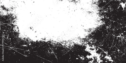 Dirty grainy and scratches .Vector texture dust  black and white grunge, surface dust and rough dirty background.