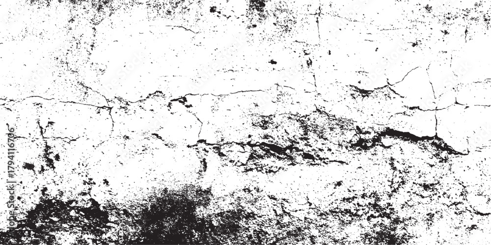 Fototapeta premium Distressed overlay texture background. grunge grunge black or white of grunge cracks dust and scratches concrete distress old wall texture 