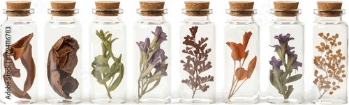 Dry grass arrangement with vintage dessert and nature-inspired decoration