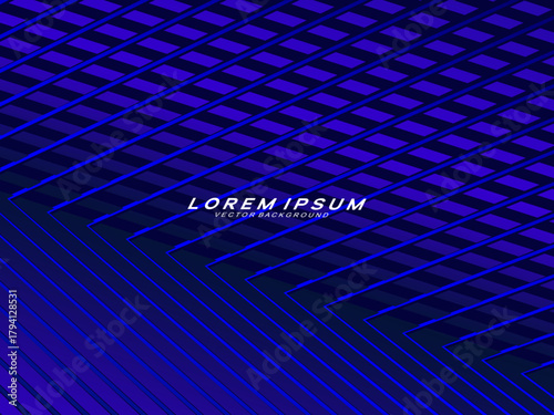 Premium background design with diagonal dark blue stripes pattern. Vector horizontal template for digital lux business banner, contemporary formal invitation, luxury voucher, prestigious gift certific