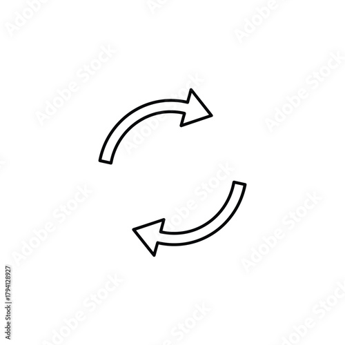 Refresh icon set. Reload icon vector. Update icon.