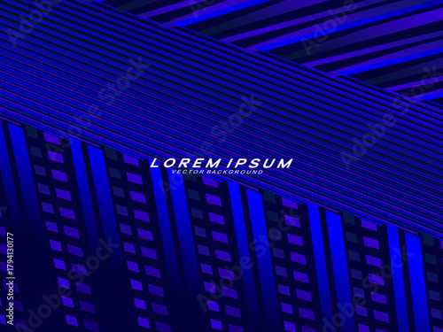 Premium background design with diagonal dark blue stripes pattern. Vector horizontal template for digital lux business banner, contemporary formal invitation, luxury voucher, prestigious gift certific