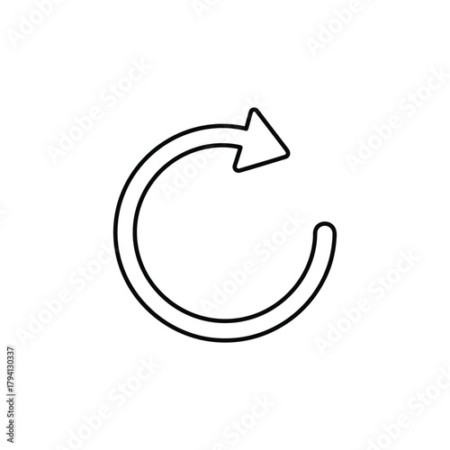 Refresh icon set. Reload icon vector. Update icon.