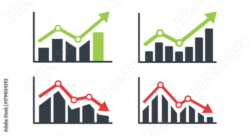 A side view illustration of a bright red pickup truck vehicle