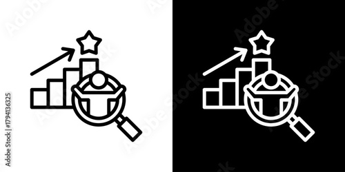 Performance Icon Set. Clean Line Design With Light And Dark Versions For Versatile Use.