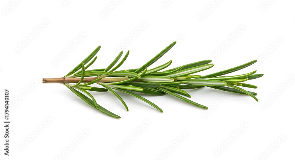 Fototapeta premium Fresh rosemary sprig isolated on white background