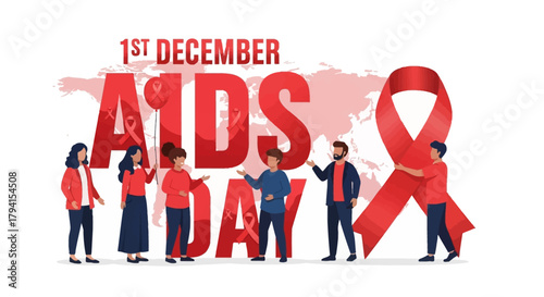 1st December World AIDS Day Poster Concep