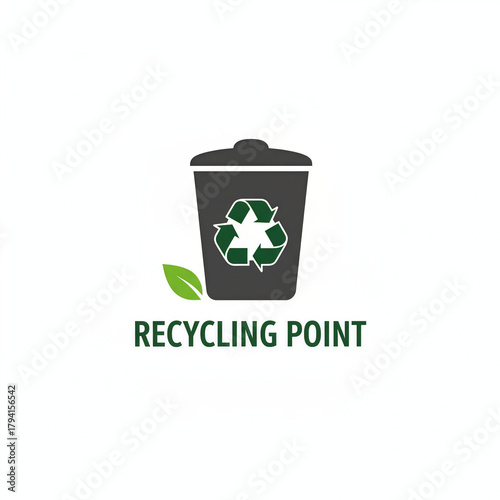 recycle bin icon vector