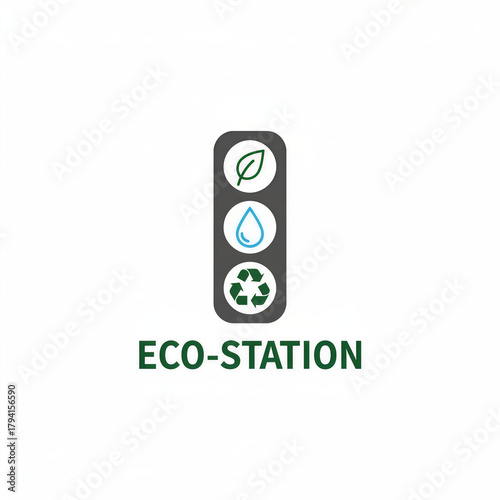 go green vector logo sign