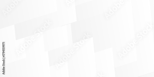 Abstract white geometric pattern background with cubes and lines for design, technology, or business concept illustration, vector, and 3D texture wallpaper template