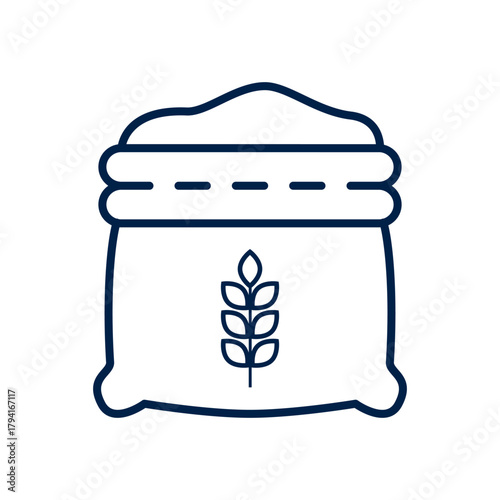 Flour sack vector illustration icon design trendy
