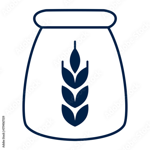 Flour sack vector illustration icon design trendy