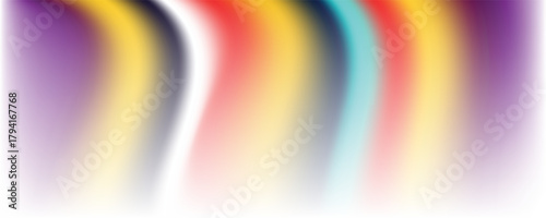 A dynamic abstract background featuring a smooth transition of colors from fiery red and orange to deep blue and teal overlaid with a fine grain