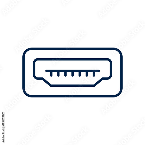 USB port vector illustration icon design trendy
